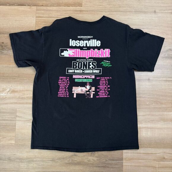 Limp Bizkit Loserville 2024 Official Merchandise Misprint Black Shirt Size Large - Picture 3 of 4
